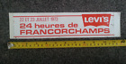 1972 Spa Francorchamps 24 Hours Heures Levi's Motor Racing Original Sticker