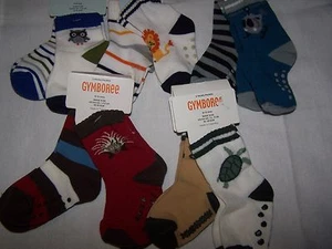 NUEVOS CON ETIQUETAS CALCETINES Gymboree 2 pr búho tortuga puercoespín león rayas 6-12 meses - Imagen 1 de 7