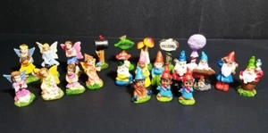 Vintage 21 Pcs Woodland Creatures Mini Fairies & Nome's Fairy Garden Figurines - Picture 1 of 6