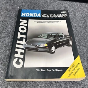 Chilton Honda Civic/CRX/Del Sol 1984-95 Repair Manual & Wiring Diagrams #30200 - Picture 1 of 2