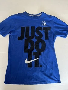 Camiseta Nike Vintage Para Hombre Talla Mediana Duke University Azul Diablo Just Do It - Imagen 1 de 6