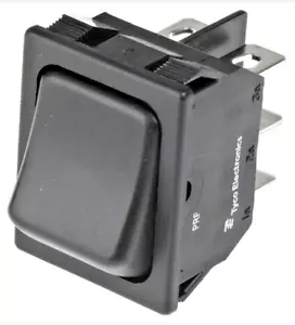 Rocker Switch DPDT Panel Mount New TE Connectivity, On-Off-On TYCO UK Stock - Picture 1 of 4