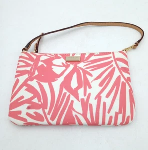 Kate Spade Grant Street Grainy Vinyl Lolly  Pnyplmorcd Pink Chalk Wristlet - Picture 1 of 7