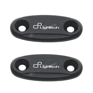 Coppia tappi specchio Lightech alluminio nero Kawasaki ZX6R 2005-2008 - Imagen 1 de 5