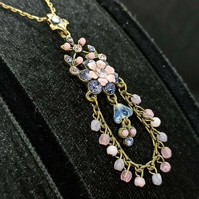 Michal Negrin Collar Araña Flor Colgante Con Cristales Swarovski Regalo  Foto 1 de 4