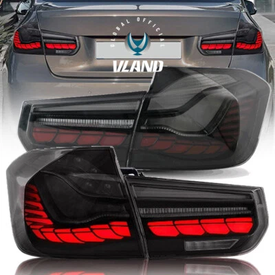 Luces traseras LED GTS para BMW Serie 3 2012-2018 M3 F30 F35 F80 luces traseras ahumadas Foto 1 de 4
