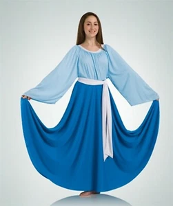 Body Wrappers 501 Royal Blue Adult Size Small 4-6) 35" Praise Dance Circle Skirt - Picture 1 of 1