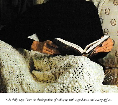 Motivo blanco simple afgano - 47" x 67" - peso en peor de los casos - patrón de ganchillo SOLO  Foto 1 de 2