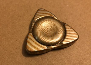 Mokume Tri Fidget Spinner - mit 28mm Knöpfen - sehr selten EDC - Bild 1 von 12