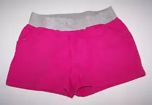 Circo Girl's Size L 10 12 100% Cotton Dark Pink & Gray Elastic Waist Shorts - Picture 1 of 4