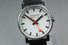 [Near MINT]  MONADAINE 30300 white Dial quartz Men's watch From JAPAN