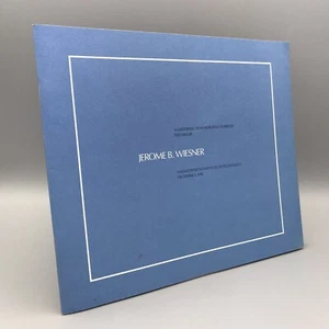 The Life of Jerome B. Wiesner Memorial Program MIT 1994 - signiert von Alan Lomax - Bild 1 von 21