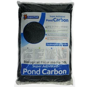 SUPERFISH FILTER CARBON BAG 10 LITRES ACTIVATED MEDIA CLEAR WATER POND AQUARIUM - Picture 1 of 1
