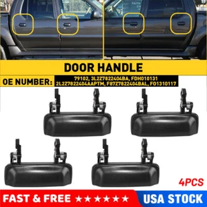 4pc Exterior Door Handle For 98-2001 Ford Explorer 2001-2005 Explorer Sport Trac - Picture 1 of 8