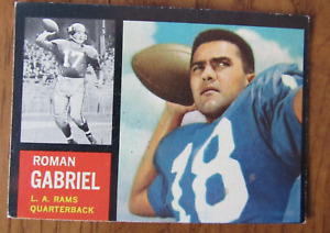 1962 Topps Football - # 88 Roman Gabriel, QB, Los Angeles Rams