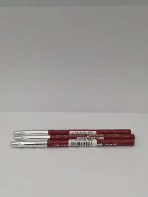 JORDANA Kohl Kajal Lip Liner L-14 RICH RED .03oz *Unsealed-Discontinued Lot Of 3 - Image 1 of 4