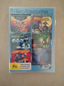 DC Comics Hero Favourites Animated Collection Batman Justice League 6 DVD New - Picture 1 of 4