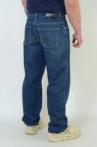 Pantalones de mezclilla Versace Jeans Couture vintage de algodón azul para hombre talla 34 hechos en Italia - Imagen 1 de 14