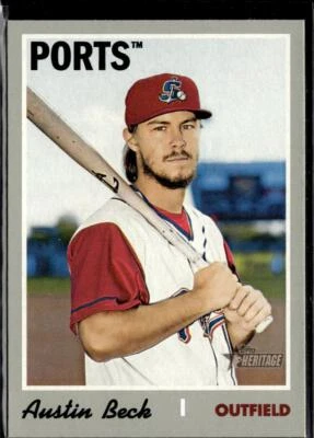 2019 Topps Heritage Minor League #136 Austin Beck - Image 1 of 2