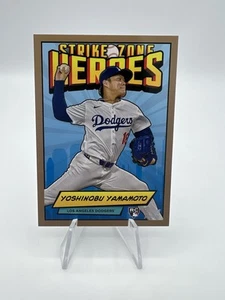 2024 Topps Japan Edition Yoshinobu Yamamoto RC Strike Zone Heroes Bronze /25 - Bild 1 von 2