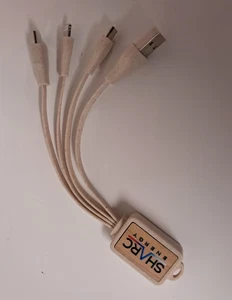 Multi 3 in 1 USB Ladekabel mit Apple-Adapter, USB-C-Anschluss und Micro-USB - Bild 1 von 2