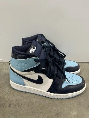 New No Box Nike Air Jordan 1 Retro High UNC Patent Leather CD0461-401 Size 8 - Image 1 of 4