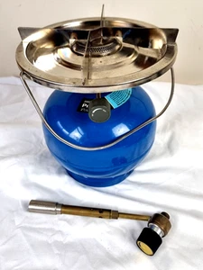 Primus Vintage 2071 Bottled Gas Burner Ring with Bottle (empty) 1970's approx - Picture 1 of 5