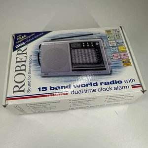 Roberts R871 World 15 Band Dual Clock Radio BRAND NEW IN BOX with Manual, Case - Picture 1 of 7