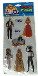 Vintage 1981 Mattel Barbie Dress Up Stickers Puffy Stickers NIB - Picture 1 of 6