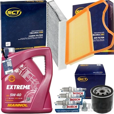 FILTERSET INSPEKTIONSPAKET+MANNOL 5-40 ÖL passend für VW UP SEAT MII SKODA 1.0 - Bild 1 von 4
