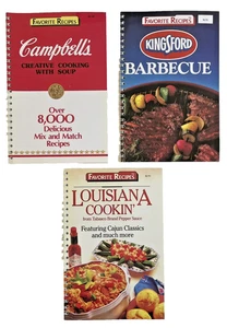 Favorite Recipes Wire Bound Cookbooks Campbells Tabasco Kingsford - Foto 1 di 5