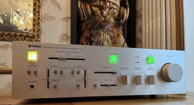 Yamaha A-960 Natural Sound Stereo Amplifier with MM & MC Phono - SERVICED - 120V - Image 1 of 4