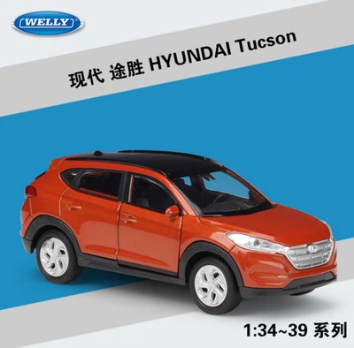 Welly 1:36 Hyundai Tucson Diecast Model Car Pullback Boy Toy - Image 1 of 4