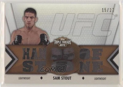 2013 Topps UFC Knockout Triple Threads Relics Sepia /27 Sam Stout #TTR-SS1 - Image 1 of 2