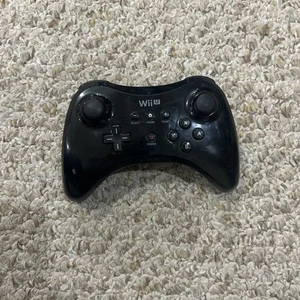 Controlador Inalámbrico Oficial OEM Nintendo Wii U Negro WUP-005 Probado Tiene Desgaste - Imagen 1 de 5