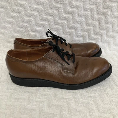Vintage Red Wing Shoes 9401 Postman Oxford Schuhe 10A Braun Union Made in USA - Bild 1 von 4