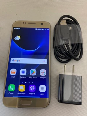 Samsung Galaxy S7 (G930T) - T-Mobile GSM Unlocked - 32GB - Gold - USED with SBI - Image 1 of 4