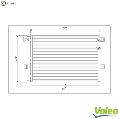 CONDENSER AIR CONDITIONING 814054 FOR VW CFPA 2.0L CNFB/CSHA/CNEA/CNFA 2.0L - Image 1 of 4