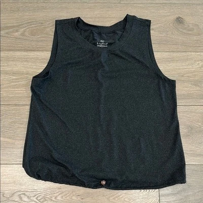 Regata LEGEND ACTIVE cinza carvão poliéster macio cintura elástica ioga treino M - Imagem 1 de 4