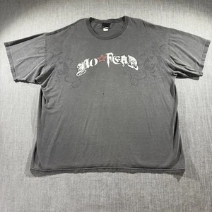 No Fear Shirt Mens 2XL Black Graphic Tee Grunge Distressed Skate Streetwear Y2K - Picture 1 of 10