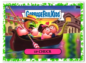 Up Chuck GPK 2021 Garbage Pail Kids Gondel Parody Exact Card Shown Green - Bild 1 von 2