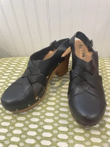 Korks By Kork-Ease Wynne Platform Clog Sandal Women’s Size 9 Black - Picture 1 of 7