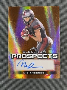 Nic Anderson RC Auto #d /59. LSU Tigers WR via Oklahoma. ‘24 Leaf Electrum SP - Picture 1 of 4