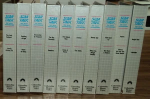 SET OF 10 1991 "STAR TREK THE NEXT GENERATION" COLLECTOR'S EDITION BY COLUMBIA - Picture 1 of 4