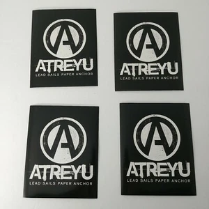 BUNDLE LOT OF 4pcs Atreyu LeadSailsPaperAnchor Bull Music 4x5 Sticker - Picture 1 of 2