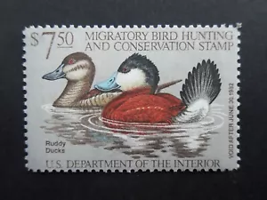 Mint 1981 US Migratory Bird Hunting Duck Stamp RW48 - MNH - Picture 1 of 2