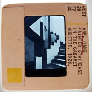Hans Arp Painted Staircase in the Cabaret Aubette 1928 Art 35mm Slide - Picture 1 of 4