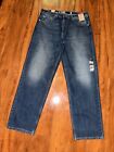 New Levi's SilverTab Men's Loose 100% Cotton Tapered Leg Jeans 36x34 Blue