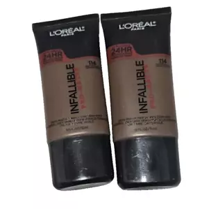 L'Oreal Paris Infallible Pro-Matte Liquid Longwear Foundation Rich Chocolate 114 - Picture 1 of 4