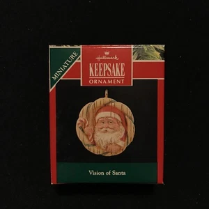 Adorno de Navidad 1991 Visión de Santa Hecho a mano - Imagen 1 de 5